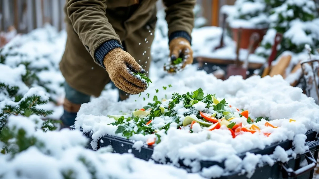 Ein Gärtner verrät, warum dieser Küchenabfall Streusalz ersetzt