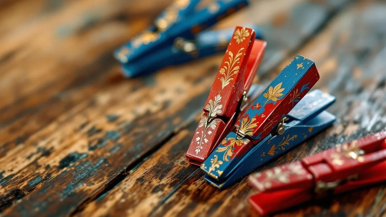 Ich bewahrte alte Wäscheklammern auf und verwandelte sie in tolle Deko für mein Zuhause