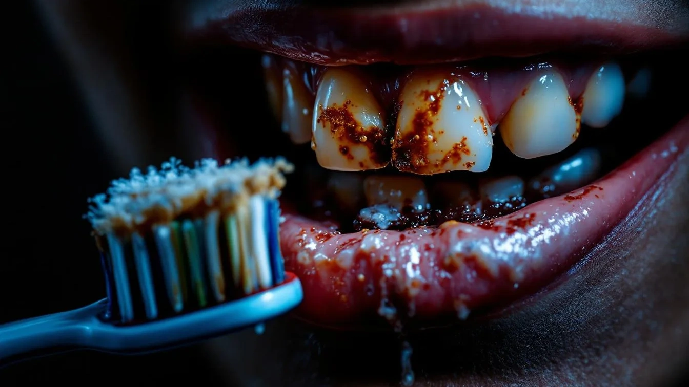 Ich ließ das nächtliche Zähneputzen aus und bemerkte unbemerkt Schäden am Lächeln