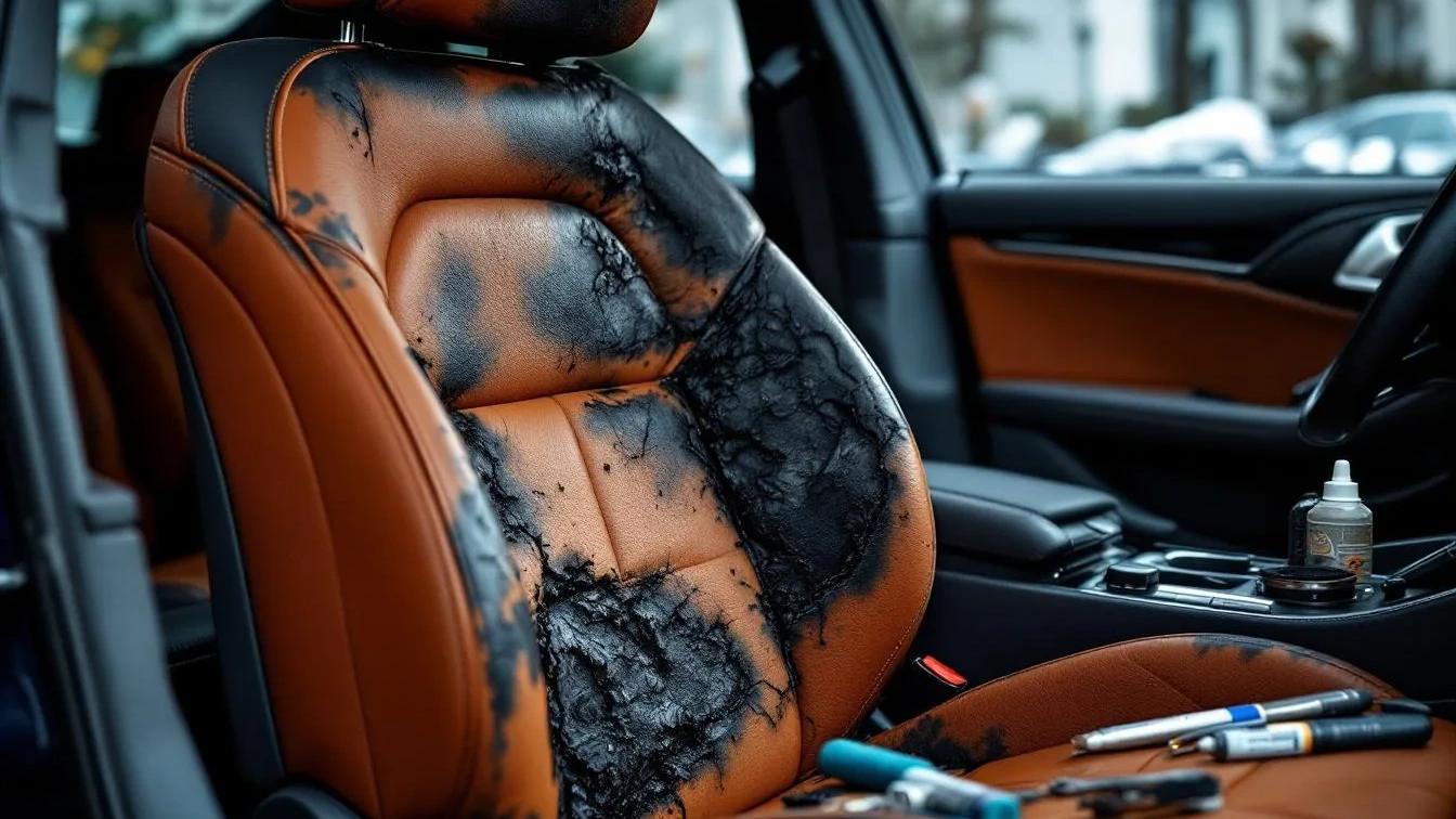 Wie man einen mit einer Zigarette verbrannten Autositz repariert
